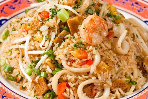 Arroz chaufa mariscos