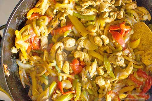 Fajitas de pollo