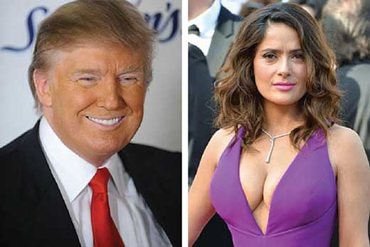 Trump, Salma Hayek