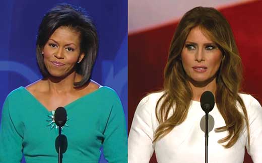 Michelle Obama, Melania Trump