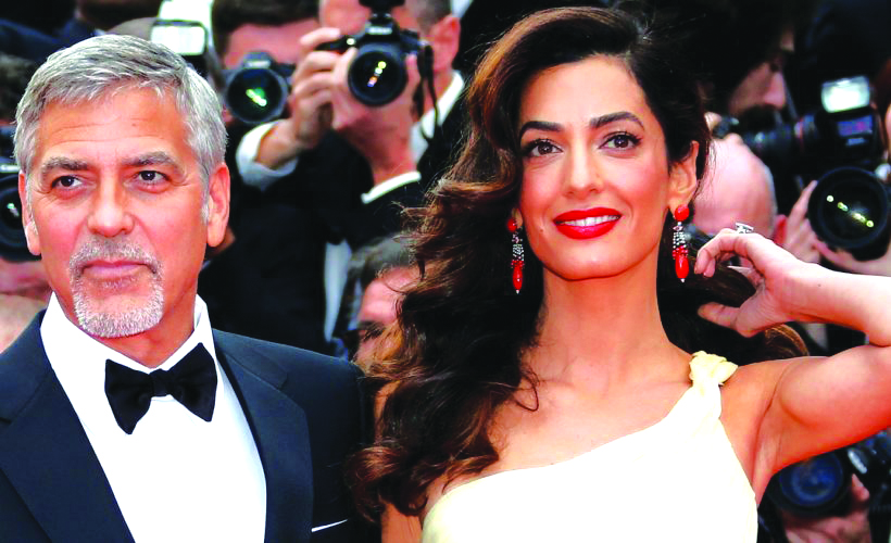 George y Amal Clooney